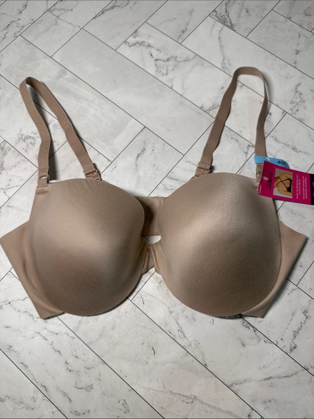 NWT Maidenform Push-up Underwire Bra Nude 40C